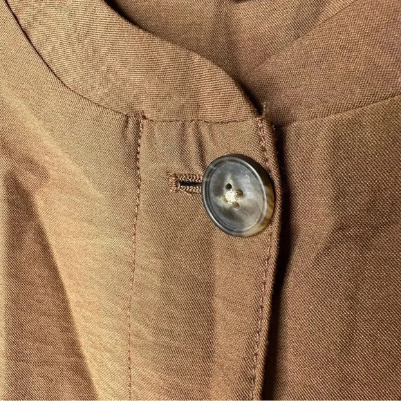 Banana Republic NEW!! Brown Cropped Safari Jacket Size 10 - Picture 5 of 11